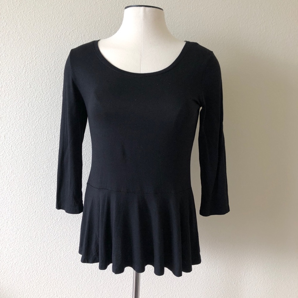 NWT Kut From The Keith Black Peplum Top